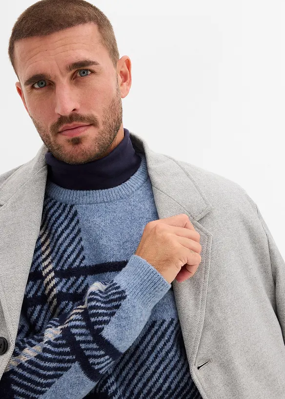 Tröja med rutigt mönster, bonprix