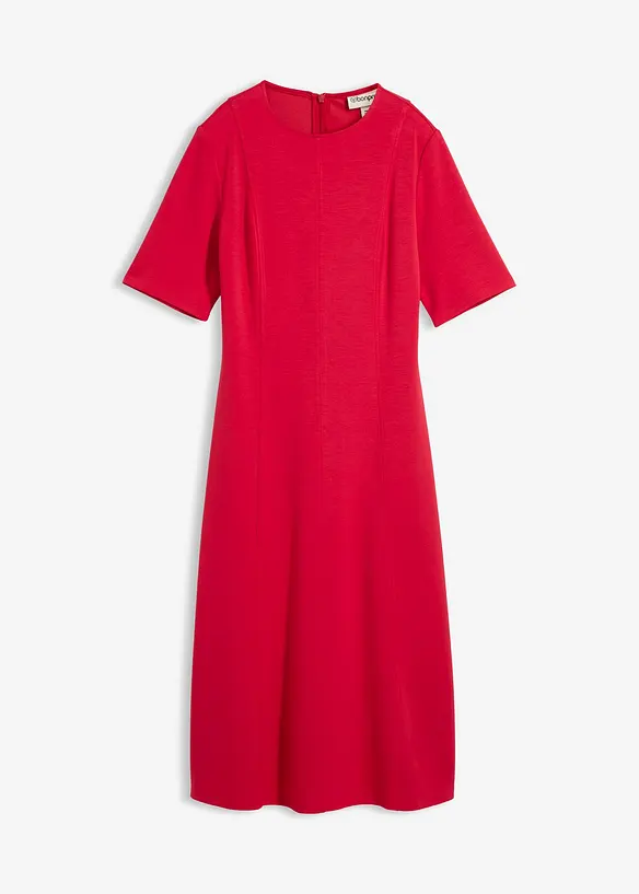 Jerseyklänning i böljande viskosmix, bonprix