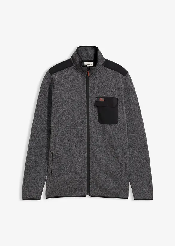 Jacka av stickad fleece, bonprix