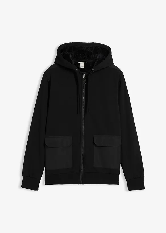 Munkjacka med teddyfoder, bonprix