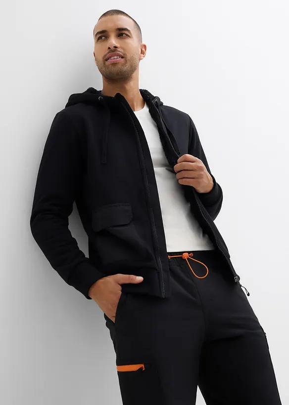 Munkjacka med teddyfoder, bonprix