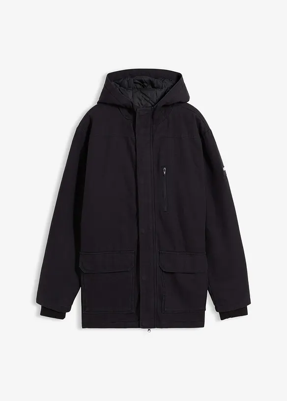Vinterjacka i robust canvas, bonprix