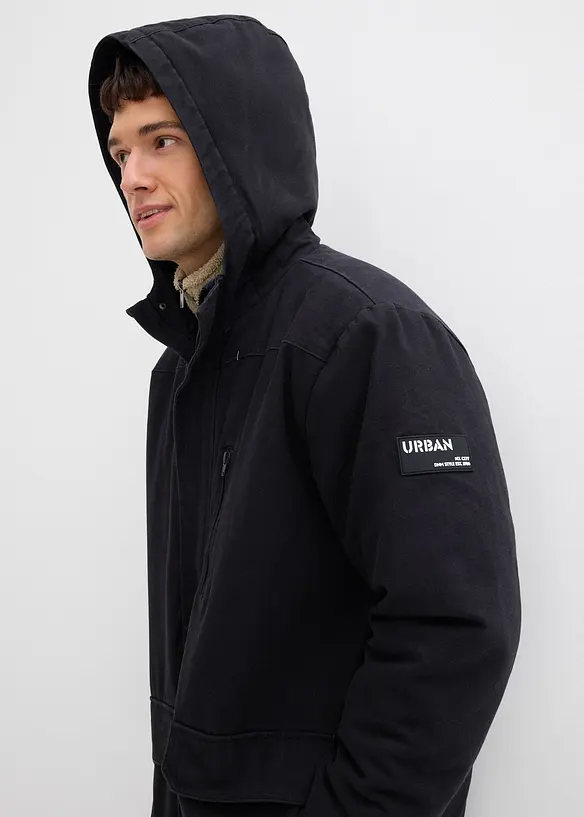 Vinterjacka i robust canvas, bonprix