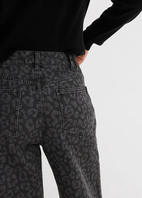 Wide Leg Jeans Mid Waist, bonprix