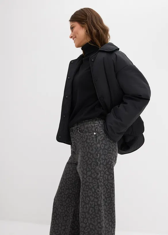 Wide Leg Jeans Mid Waist, bonprix