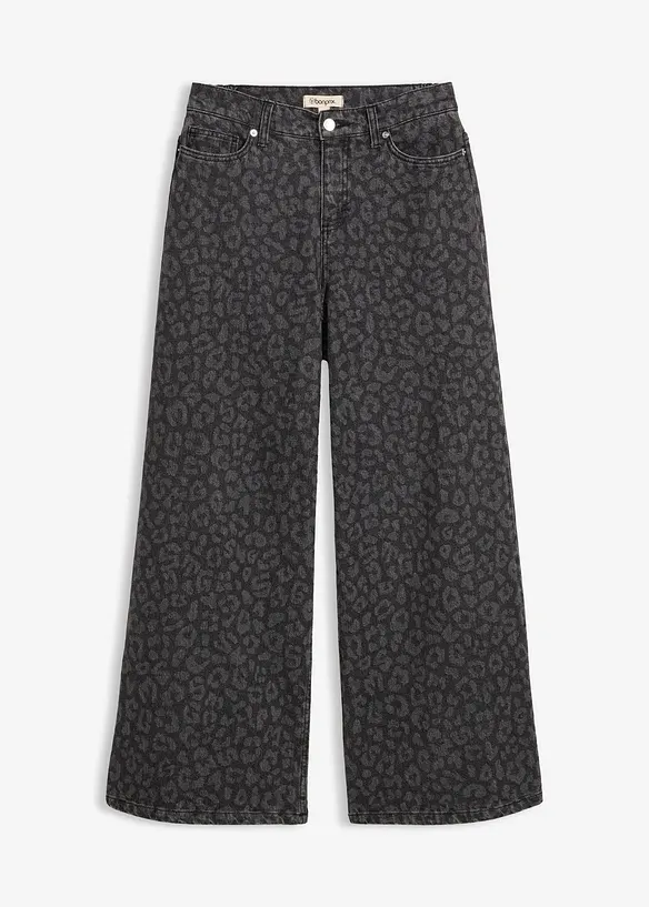 Wide Leg Jeans Mid Waist, bonprix