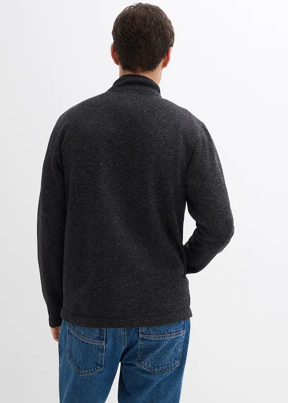 Jacka av stickad fleece, bonprix