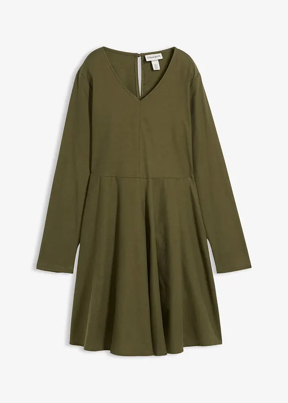 Klänning i bomullsflanell, bonprix