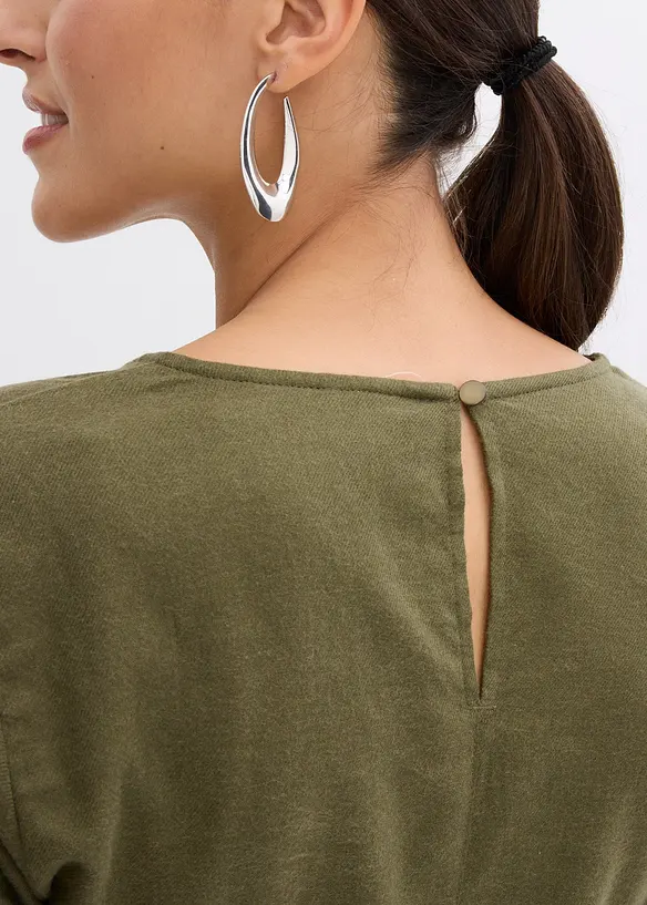 Klänning i bomullsflanell, bonprix