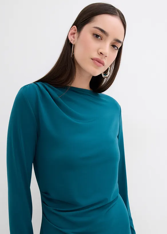 Klänning med båtringning, bonprix