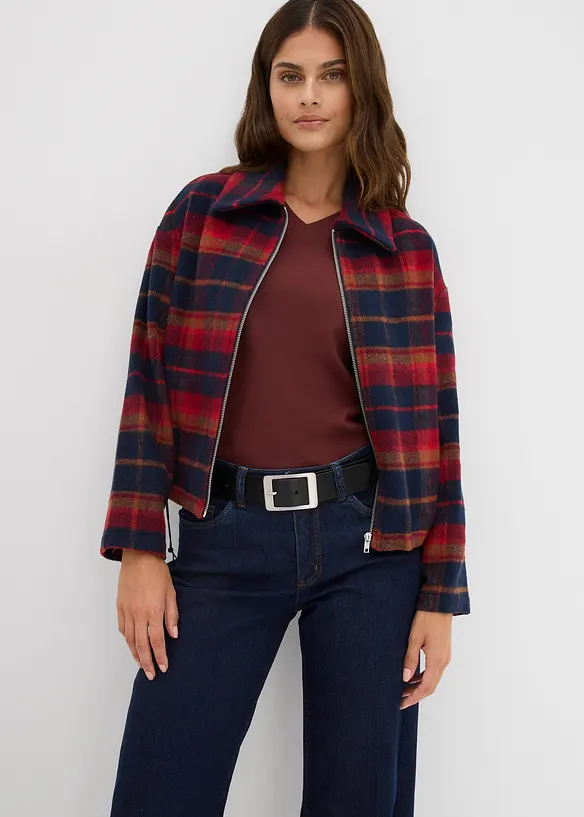 Wide Leg Jeans Mid Waist, med ekologisk bomull, bonprix