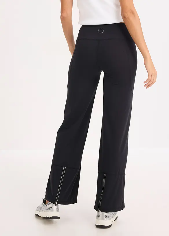 Bekväm träningsbyxa med justerbar benvidd, bonprix