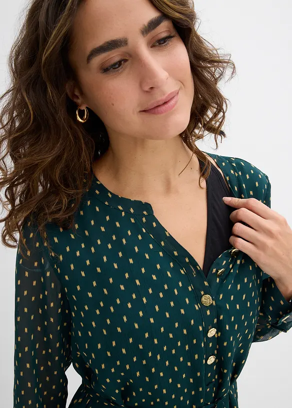 Festlig mamma-/amningsklänning i chiffong, bonprix