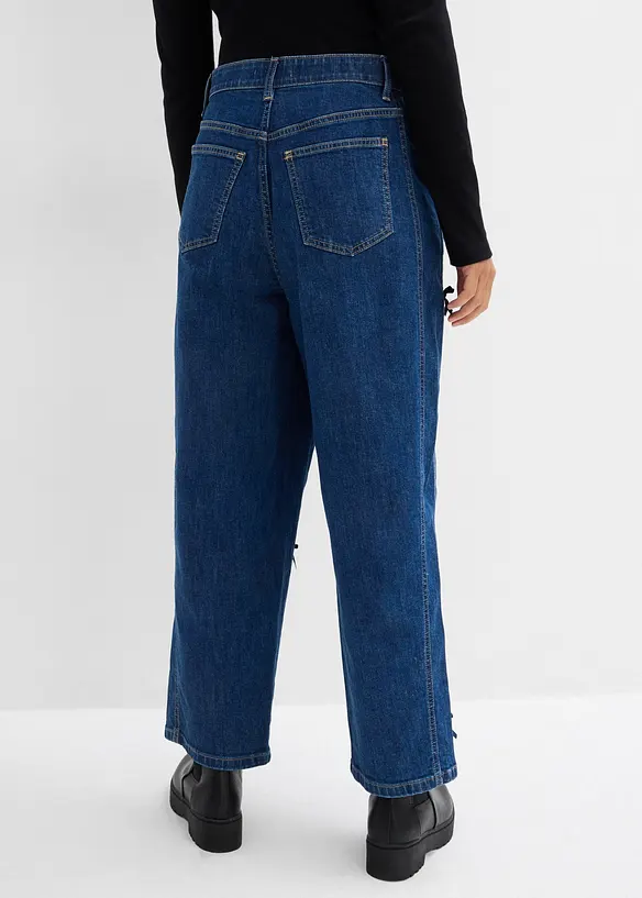 Barrel jeans High Waist, ledig midja, bonprix