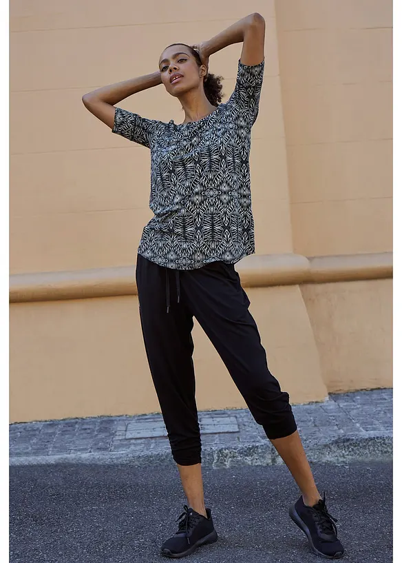 Haremsbyxa med rynkade benslut, bonprix