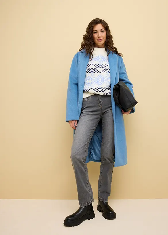 Straight Jeans Mid Waist, Stretch, bonprix