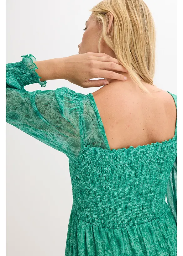 Jerseyklänning i maxilängd, bonprix