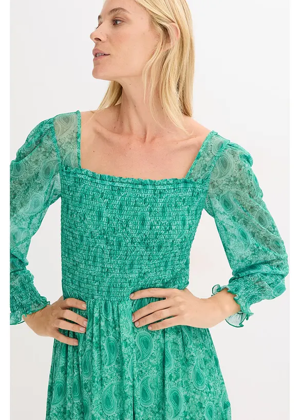 Jerseyklänning i maxilängd, bonprix