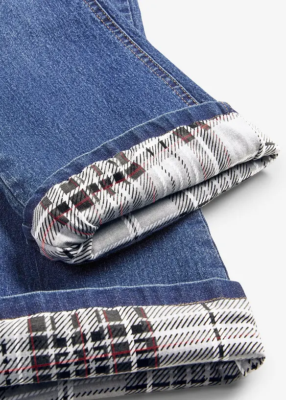 Stretchiga termojeans med bootcut, bonprix