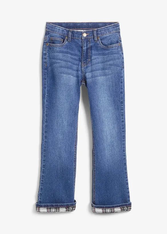 Stretchiga termojeans med bootcut, bonprix
