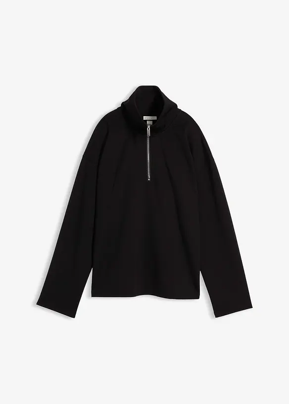 Tröja av viskosmix, med krage, bonprix