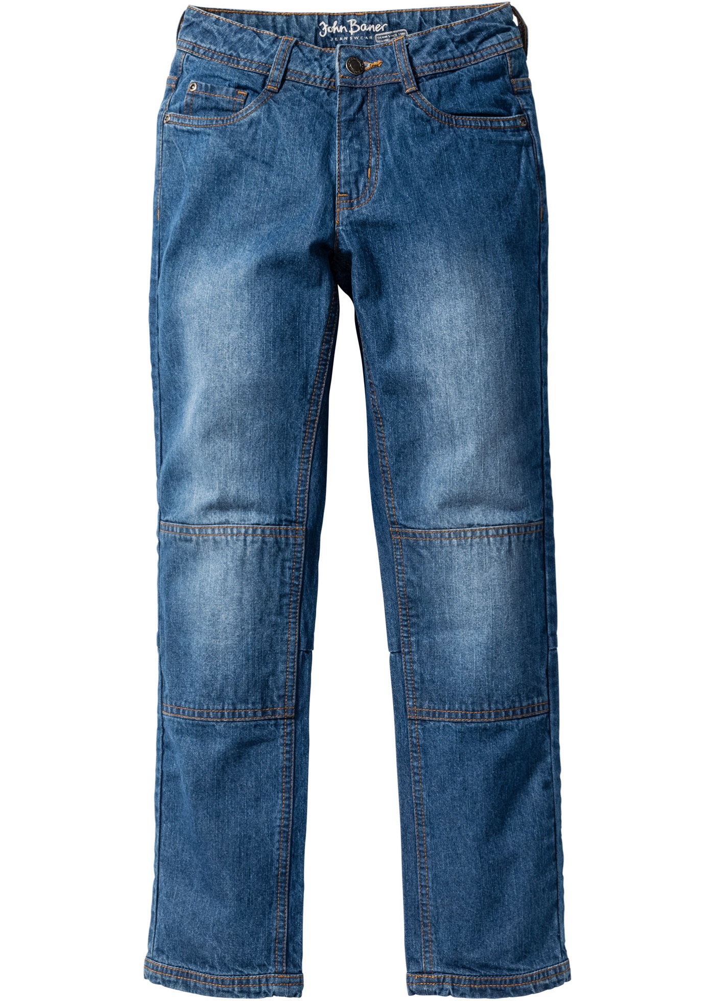 Slitstarka jeans med förstärkt knä, strl. 116-170