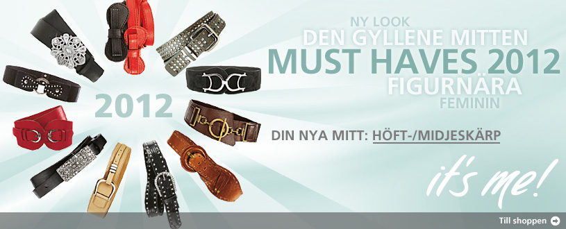 feminin  ny look  höft-/midjeskärp