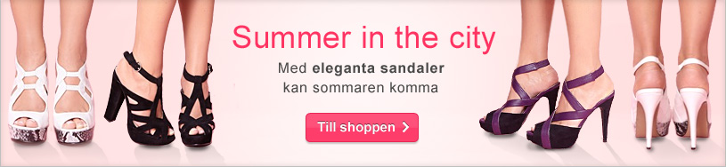 Sandaler med platåsula, kilklack eller stilettklack - här hittar du din favorit