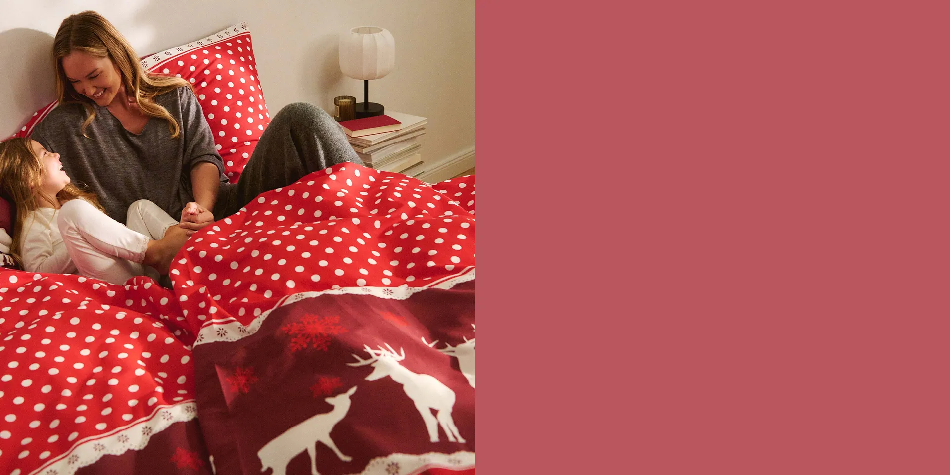 Rutiga sängkläder för mysiga vinterkvällar.

