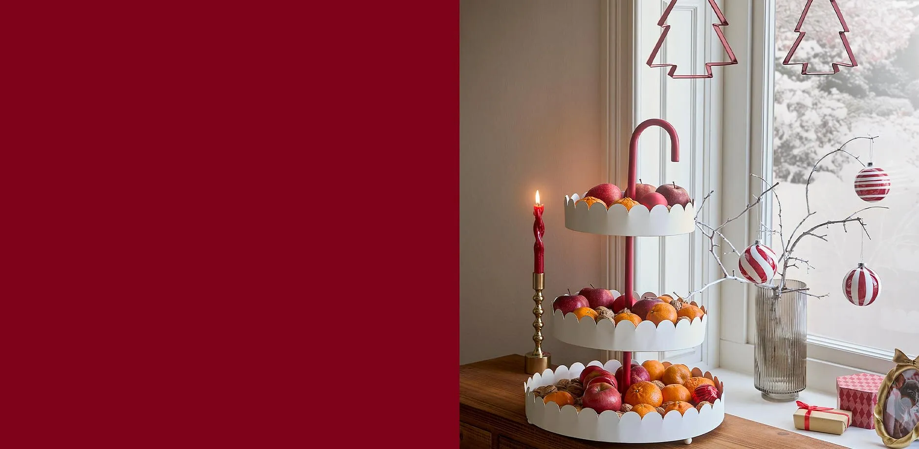 Vintriga juldekorationer.

