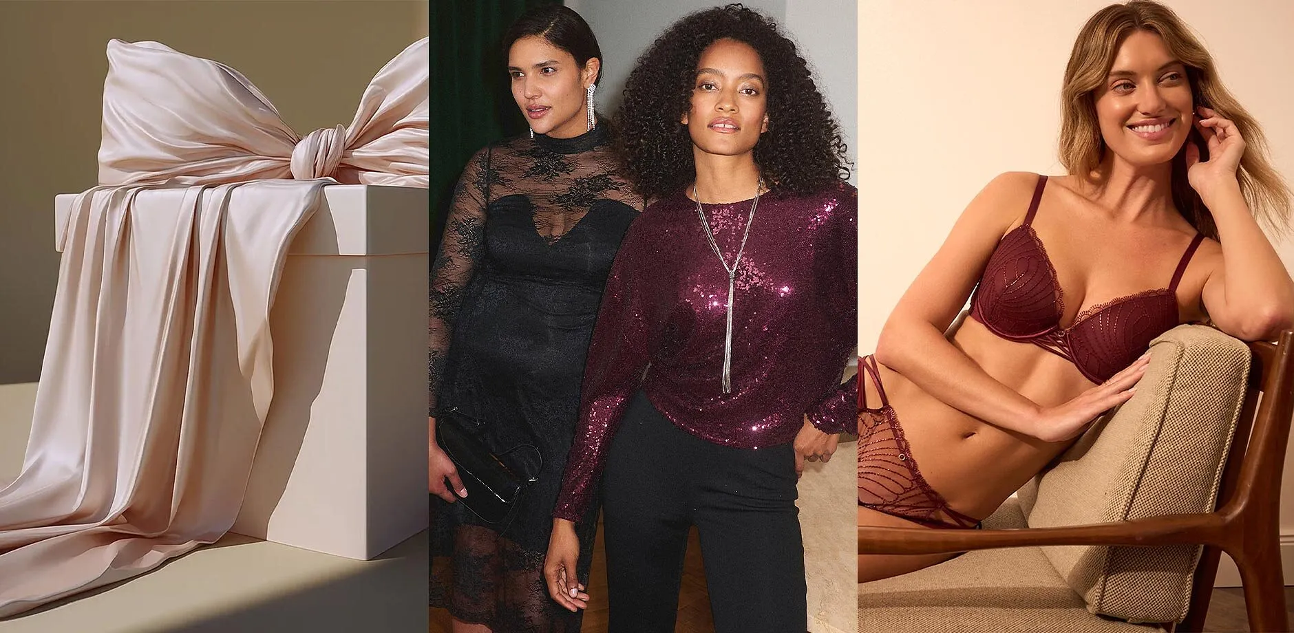 Stort paket med rosett. Festliga kläder och festliga underkläder.

