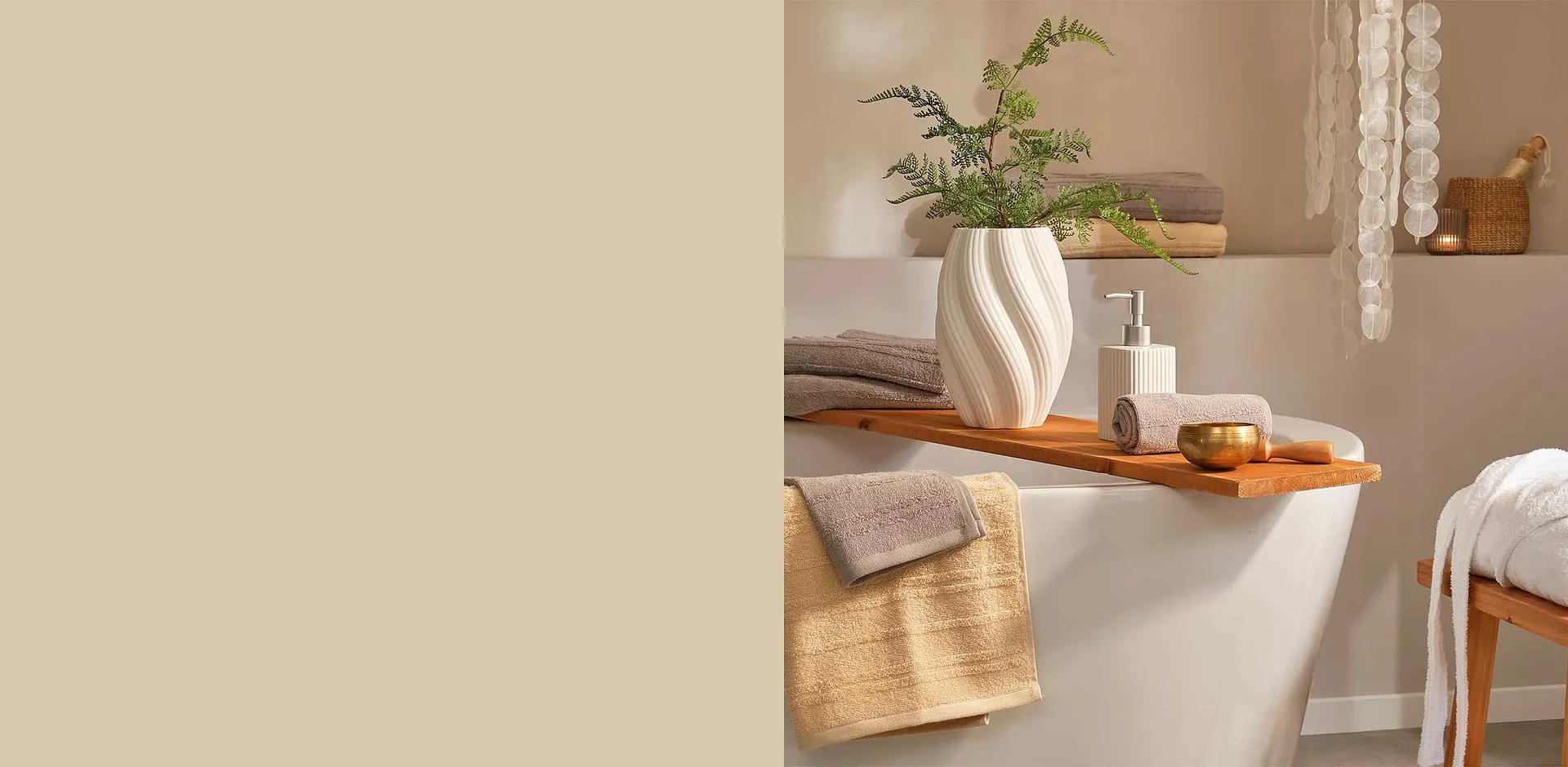 Wellness-oas i badrummet.