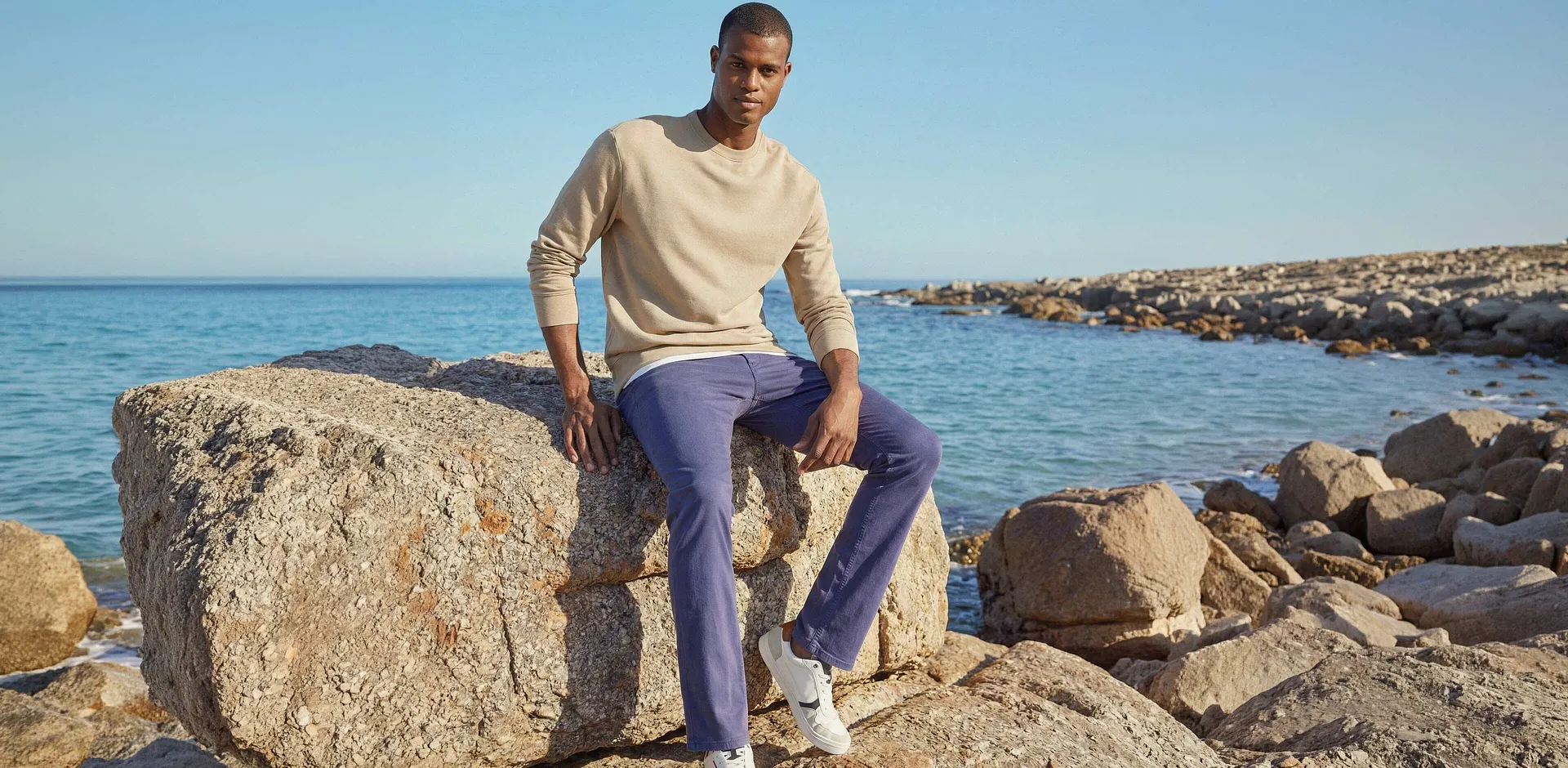 Herr  - Sweatshirt - stengr&aring;