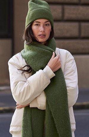 Dam - Mössa - mörk kaki
