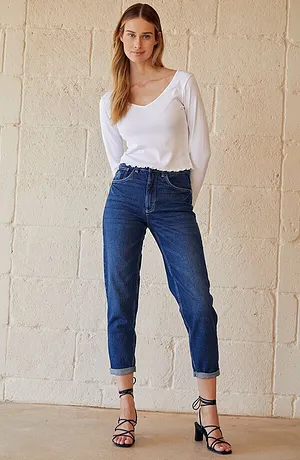 Dam - Kläder - Jeans - Mom Jeans