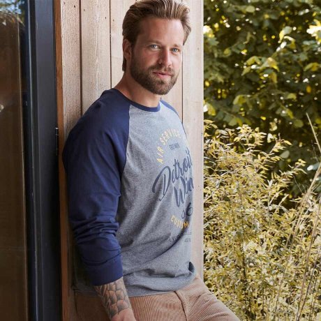 Herr  - Stora storlekar - Mode - T-Shirts & Piké - Långärmade tröjor