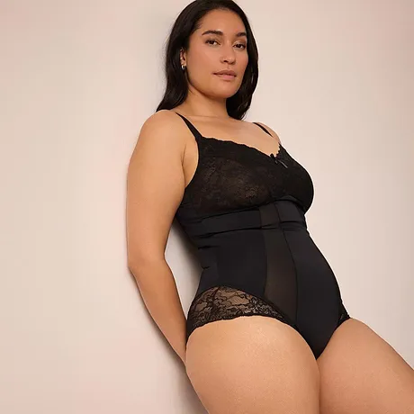 Dam - Body med medelhög formande effekt - svart