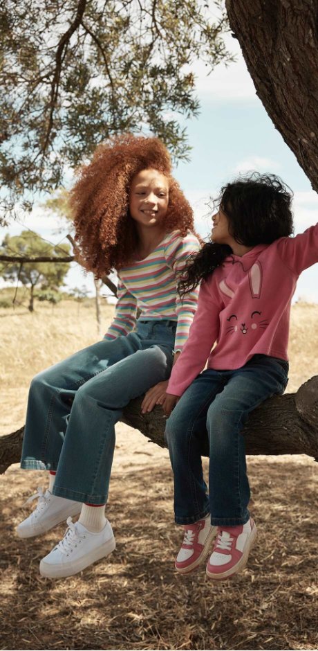Barn - Huvtröja för flickor i ekologisk bomull, cradle to cradle certified® silver - skär