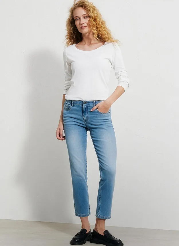 Dam - Kl&auml;der - Jeans - Straight Jeans