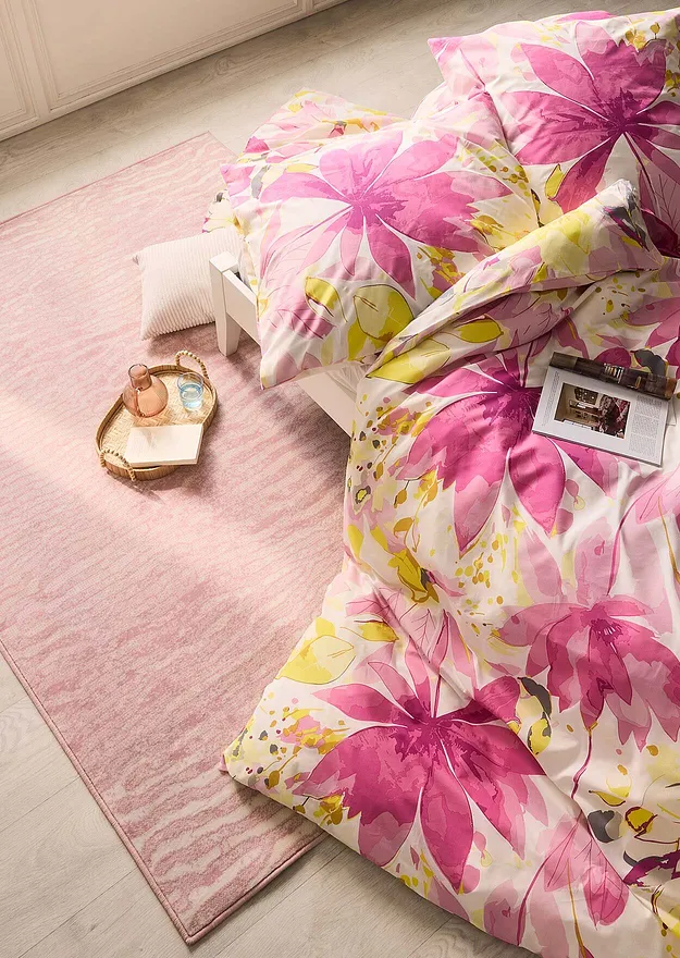 Hem - P&aring;slakanset i bomullsblandning - rosa/gul