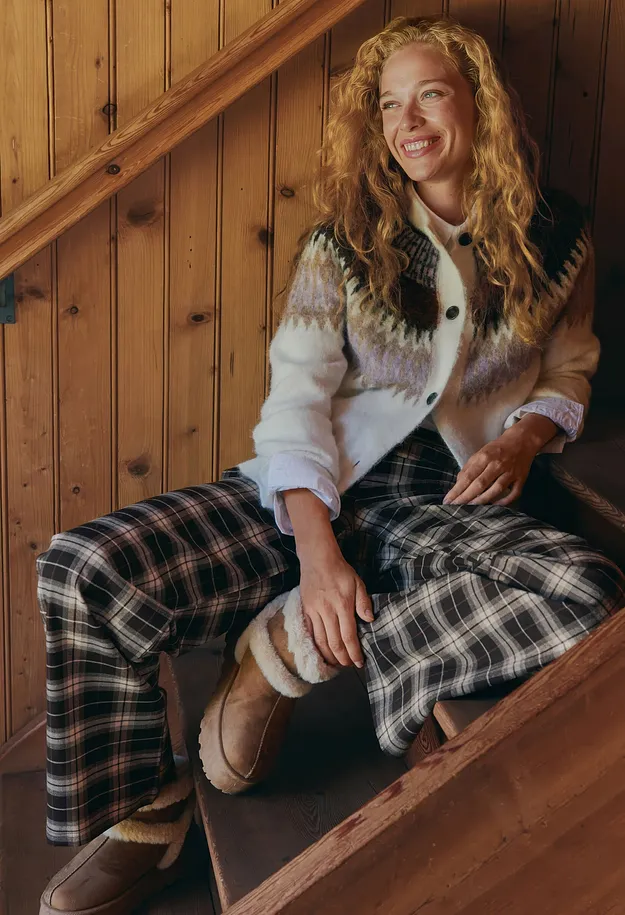 Dam - Lusem&ouml;nstrad cardigan - ullvit
