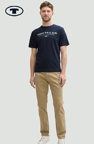 Herr  - T-shirt från Tom Tailor - mörkblå, med tryck