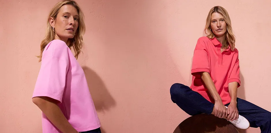 Trendigt - T-shirt i ren ekologisk bomull - rosa