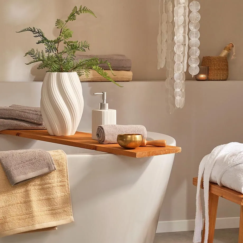 En spaoas i badrummet.

