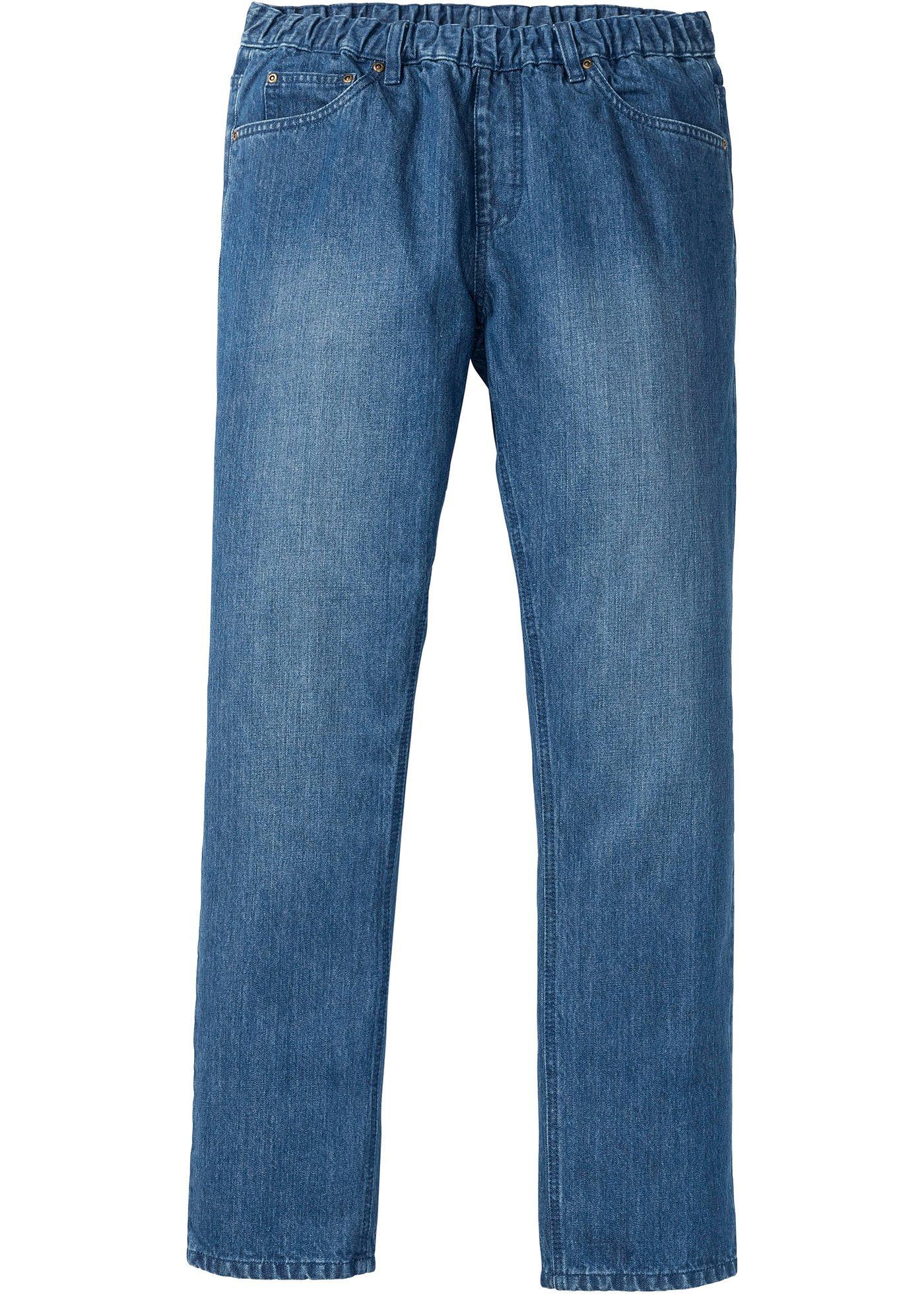 Bonprix - Dra p??-jeans, normal passform, raka ben 199.00
