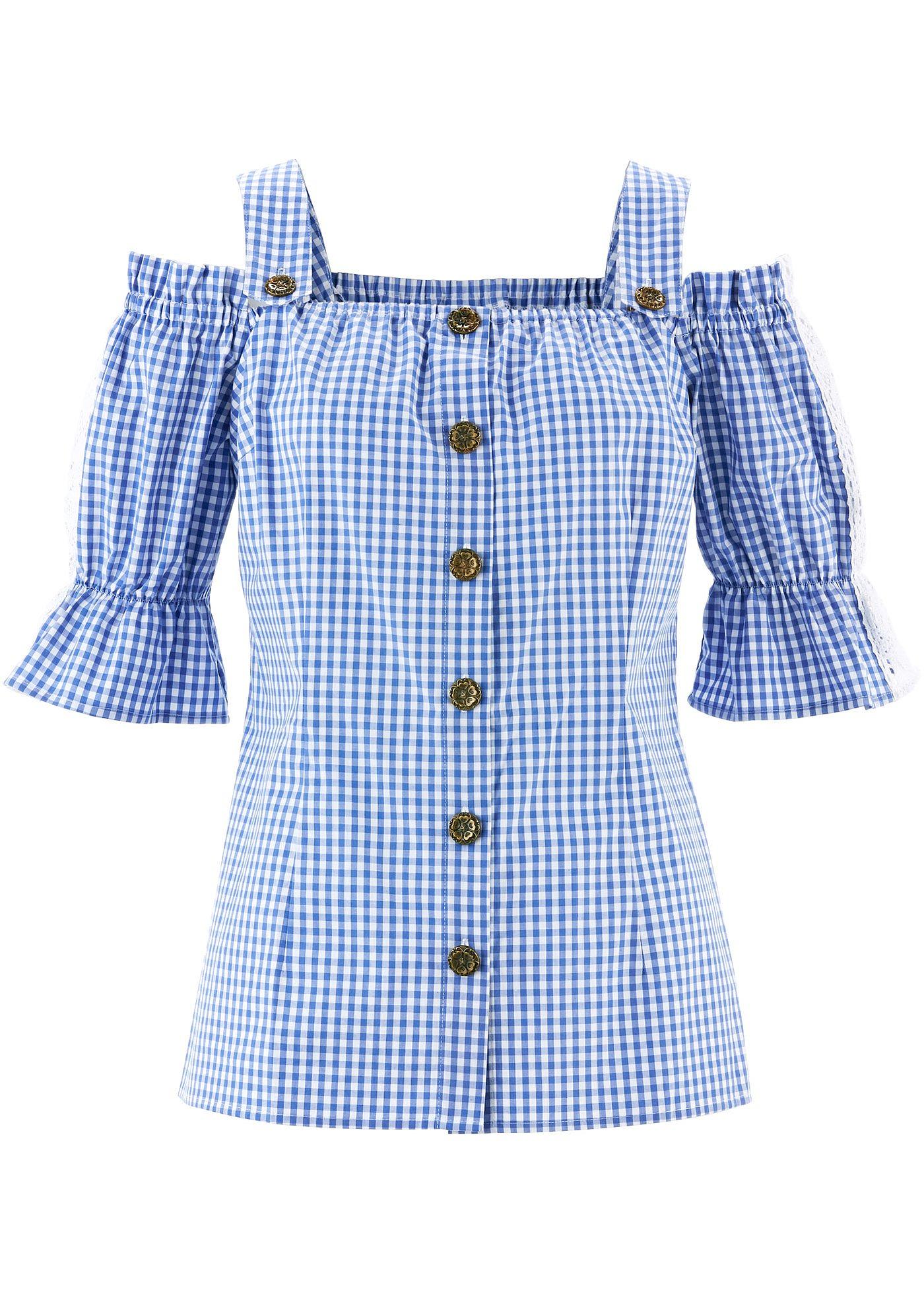 bonprix – Folkdräktsinspirerad blus med halvlång ärm