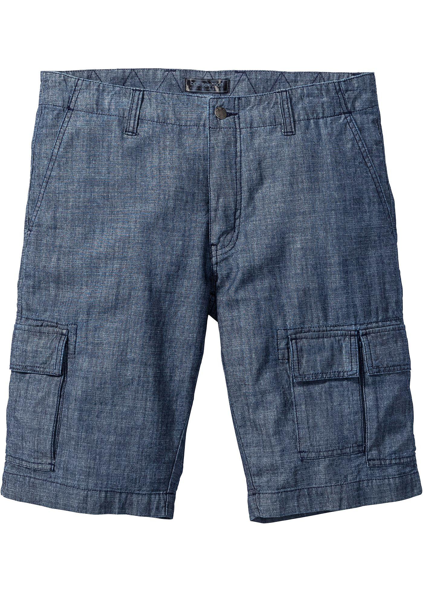 bonprix – Cargoshorts av ren bomull, Loose Fit