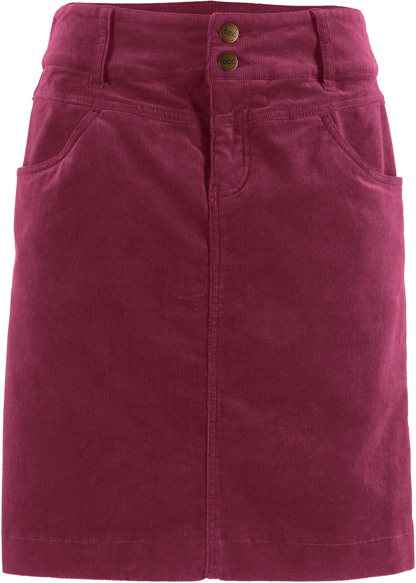 bonprix – Manchesterkjol i bomullsstretch