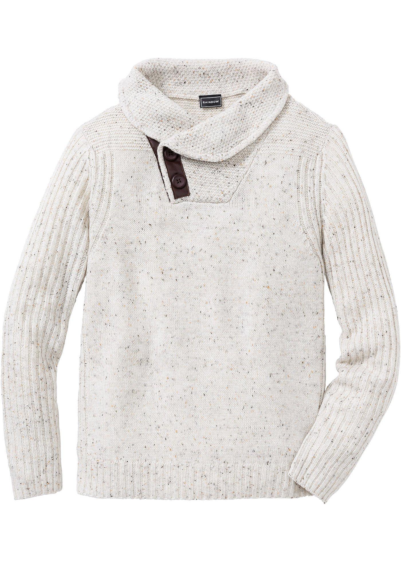 bonprix – Tröja med sjalkrage
