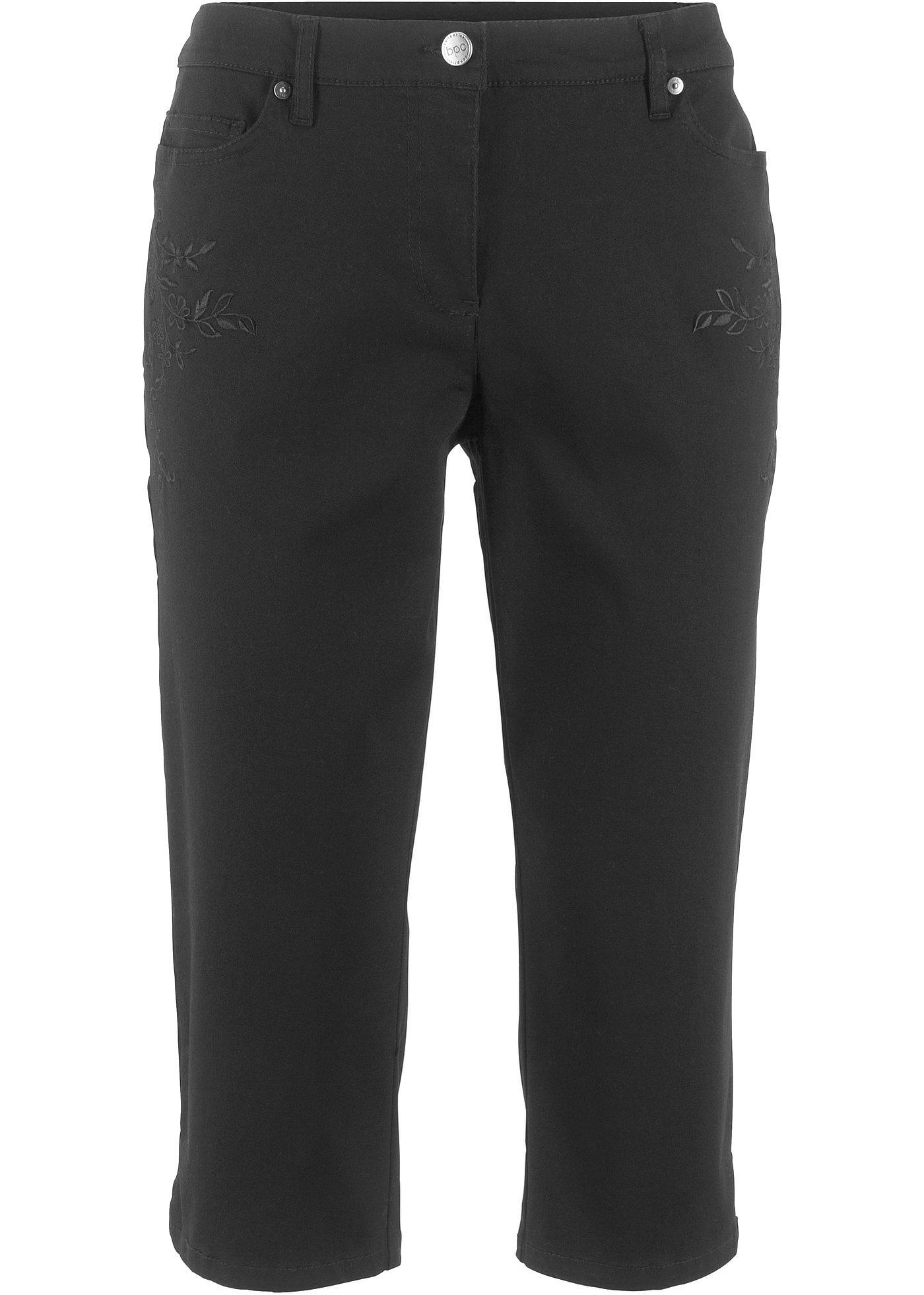 bonprix – 3/4-byxa av bomullsmix, Mid Waist